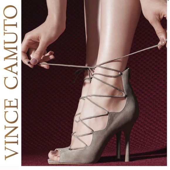 Vince Camuto Sandria Ghillie Lace Up Heels - Picture 1 of 9
